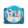 Loungefly Disney Mickey & Minnie Snowman Snow Globe Wallet