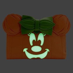 Loungefly Disney Minnie Mouse Glow In The Dark Pumpkin Wallet