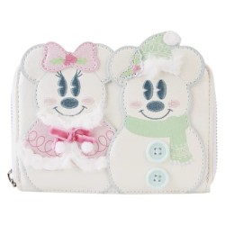 Loungefly Disney Mickey & Minnie Pastel Snowman Wallet