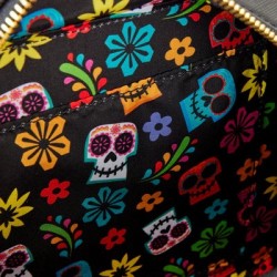 Loungefly Pixar Coco Miguel Calavera Floral Skull Crossbody