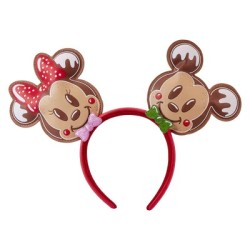 Loungefly Disney Mickey and Minnie Gingerbread Cookie Backpack and Ears