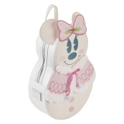 Loungefly Disney Minnie Mouse Snowman Figural Pastel Backpack