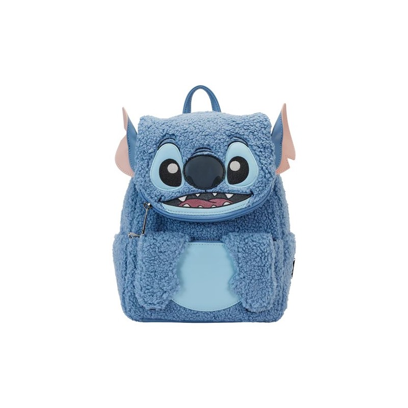 Loungefly Disney Stitch Plush Pocket Backpack