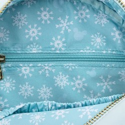 Loungefly Disney Mickey & Minnie Snowman Snow Globe Crossbody