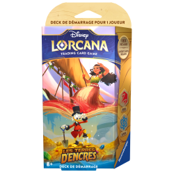 Disney Lorcana TCG - Les terres d'encre - Starter Deck Rubis et Saphir- Vaiana & Picsou