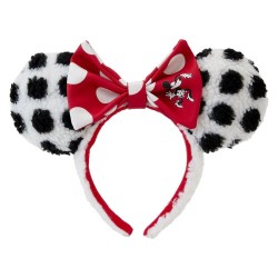 Loungefly Disney Minnie Mouse Rocks the Dots Sherpa Ears