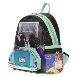 Loungefly Disney Mickey Mouse et Minnie Mouse Date Night Drive-In Movie Backpack