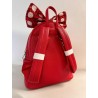 COMBO - Loungefly Disney Parks Minnie Mouse Red Sequin Bow Backpack + Wristlet Bag + Wallet