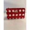 COMBO - Loungefly Disney Parks Minnie Mouse Red Sequin Bow Backpack + Wristlet Bag + Wallet