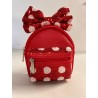 COMBO - Loungefly Disney Parks Minnie Mouse Red Sequin Bow Backpack + Wristlet Bag + Wallet