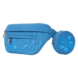 Loungefly Disney Stitch Ohana Canvas Convertible Belt Bag with Coin Bag